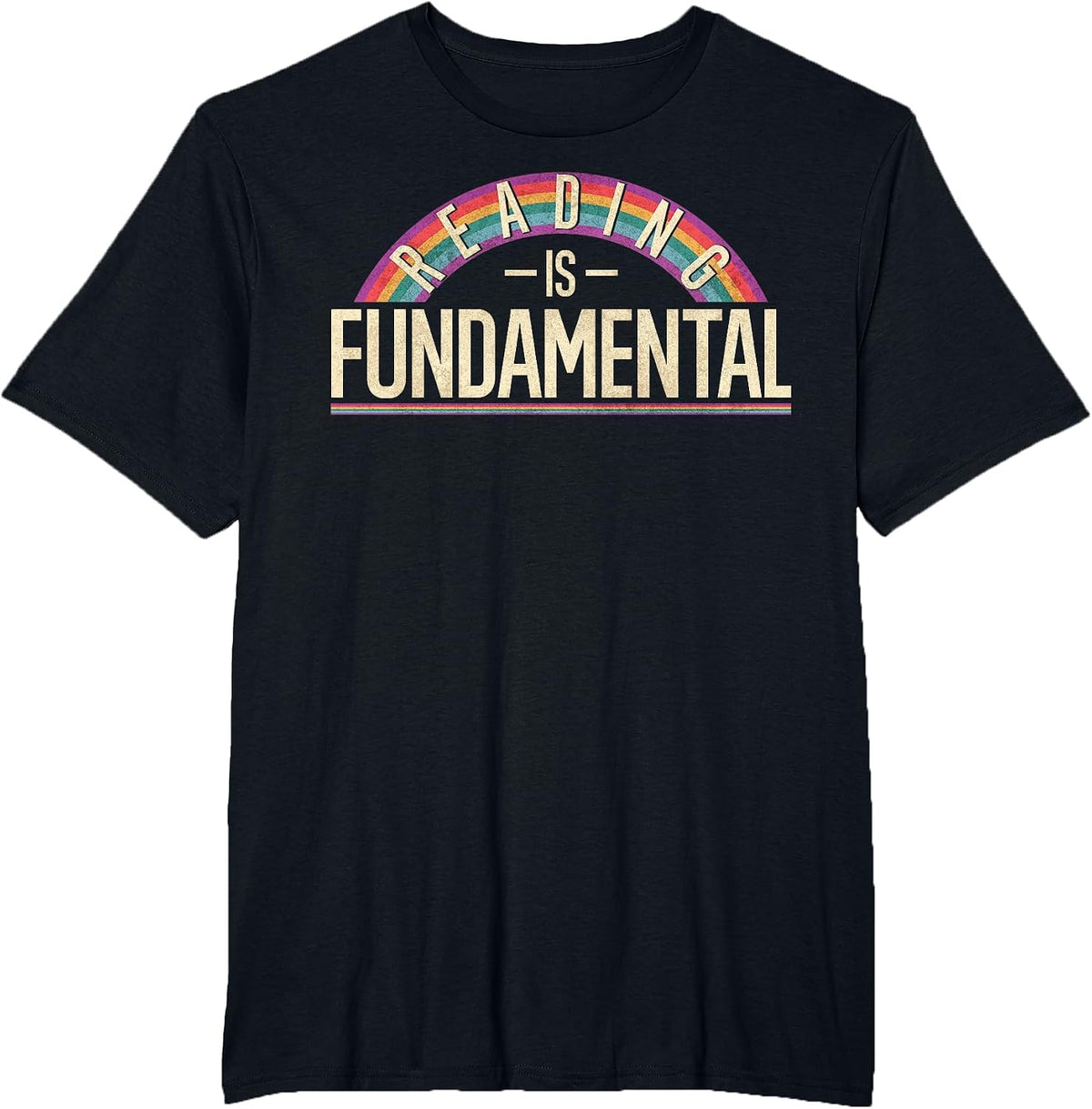 Reading is Fundamental Poetry, Bookworm and Book Reader T-Shirt - Black
