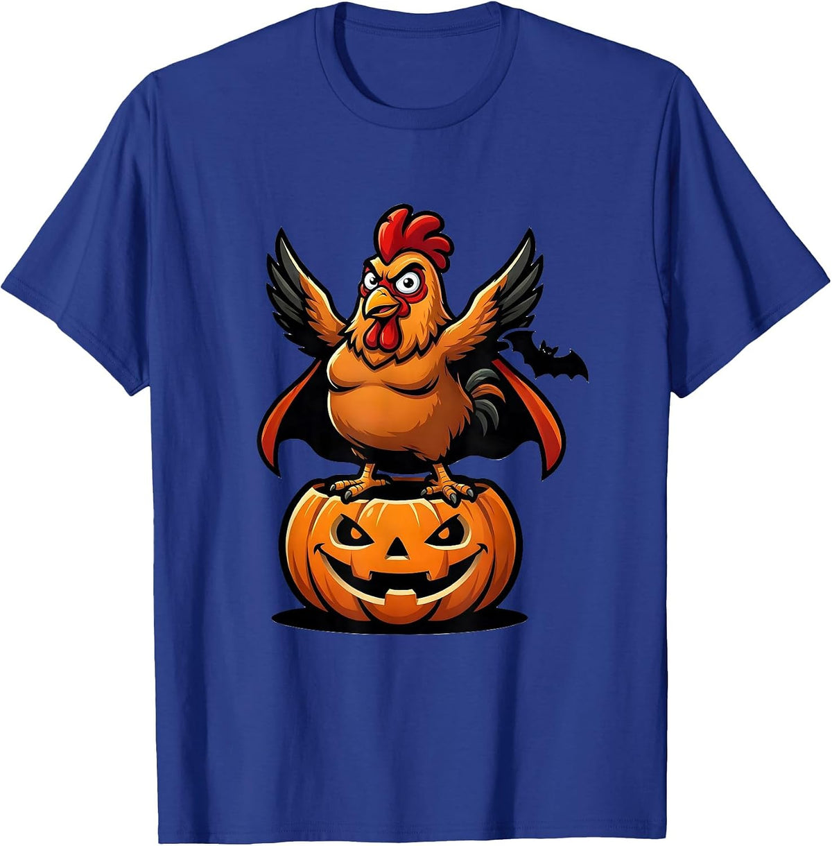Chicken Halloween Costume Funny Farm Lover Humor T-Shirt - Royal Blue