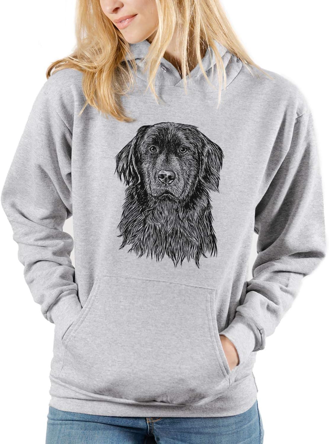Bare Jinx the Newfoundland Dog Triblend T-Shirt - Unisex Pullover Hoodie Sweatshirt