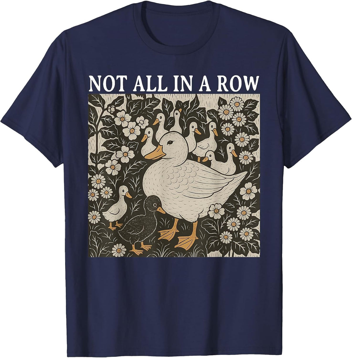 Retro Homesteading Design T-Shirt - Navy Blue