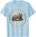 Men's Currently Unbothered Bold Capybara Meme Animal Lover Humor T-Shirt - Baby Blue