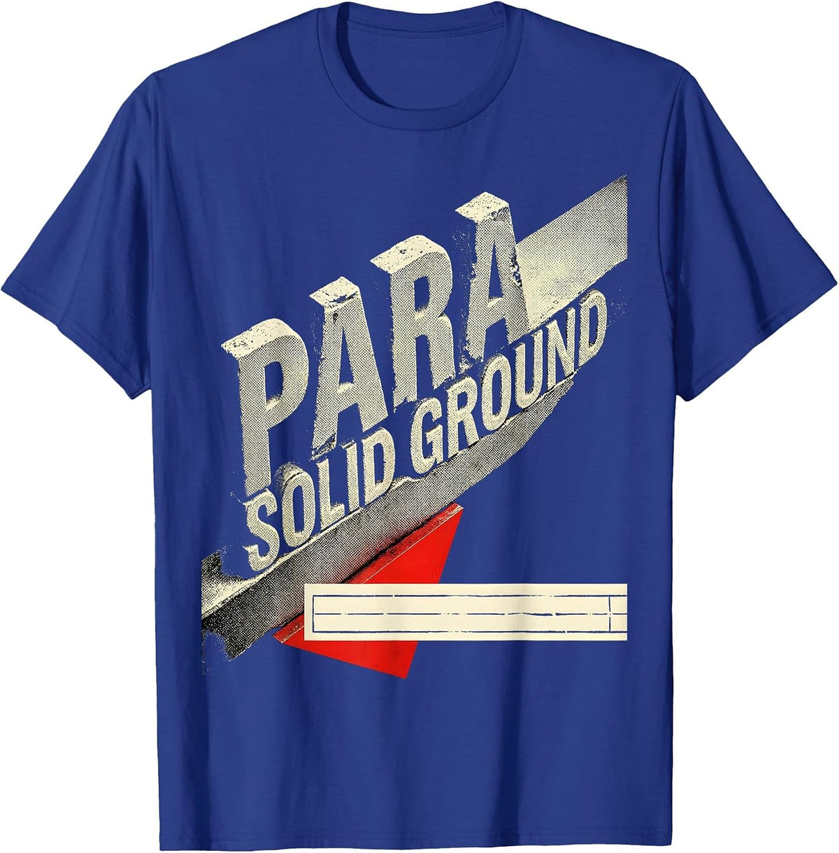 Para Solid Ground Constructivist Paraprofessional Teacher T-Shirt - Royal Blue