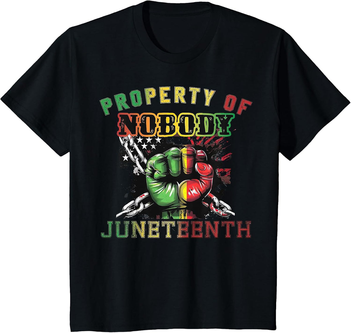 Property of Nobody Juneteenth T-Shirt - Black