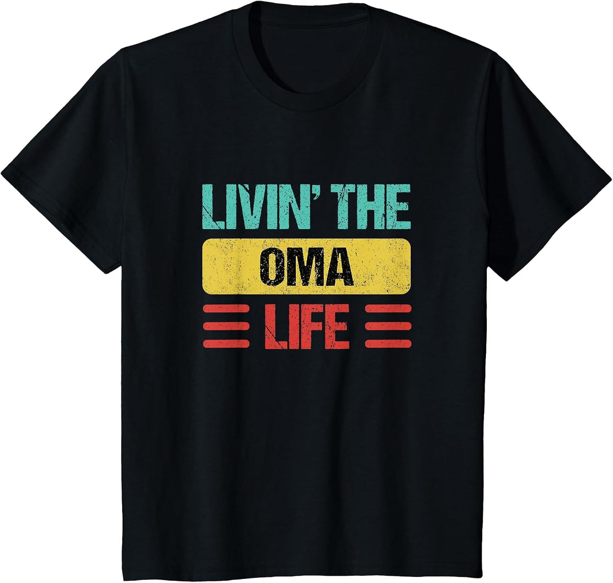 Oma Name T-Shirt - Black