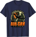 1st Air Cavalry Division Vietnam Veteran Veterans Day Xmas T-Shirt - Navy Blue