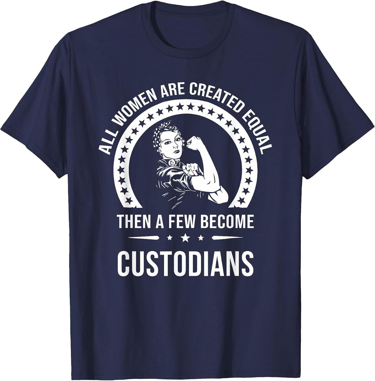 Custodian Shirts for Women | Custodian T-Shirt - Navy Blue