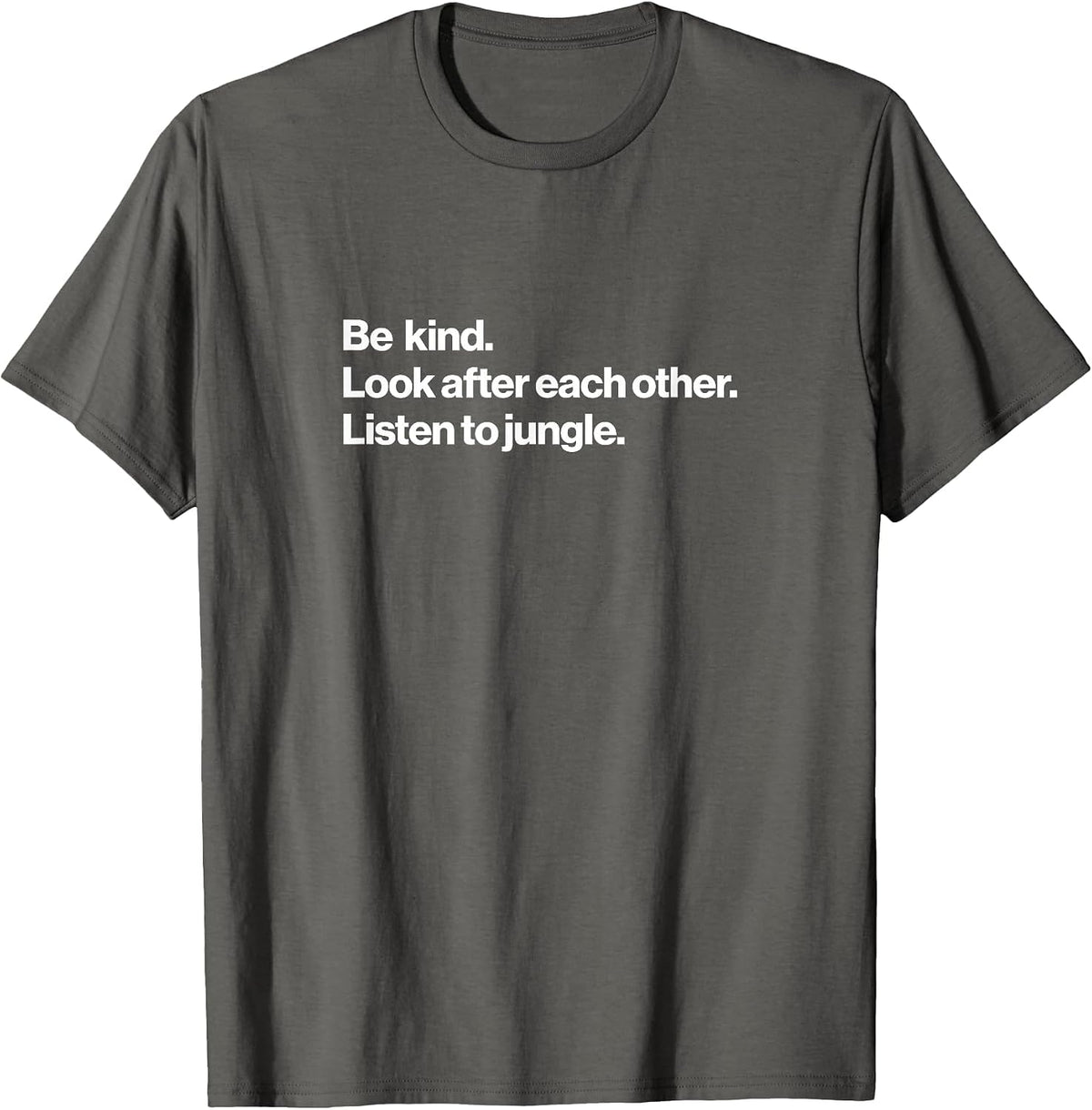 Listen to Jungle Music T-Shirt - Asphalt Grey