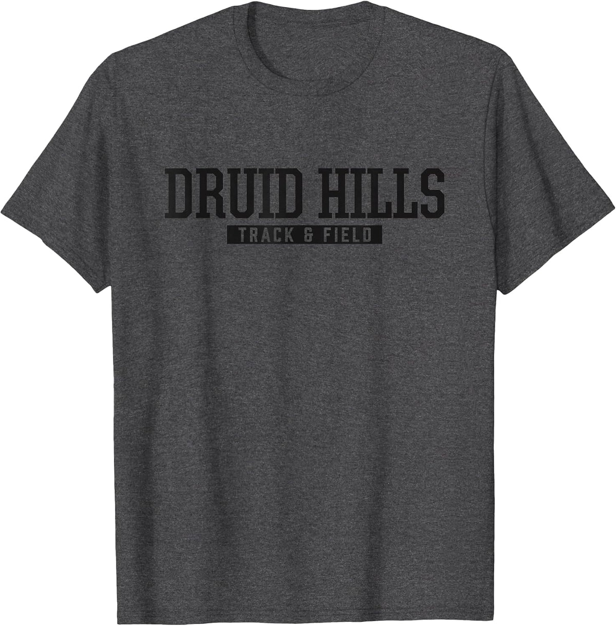 Druid Hills High School Track & Field T-Shirt - Dark Heather Grey