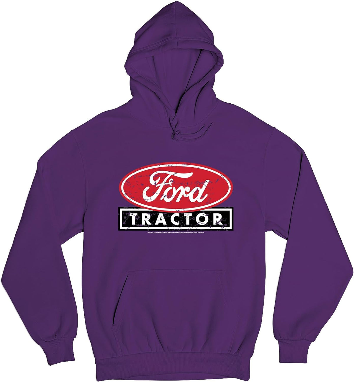 Tee Hunt Ford Tractor Red Distressed Logo Sweatshirt Vintage Farm Rustic Classic Brand - 2 Unisex Hoodie Purple