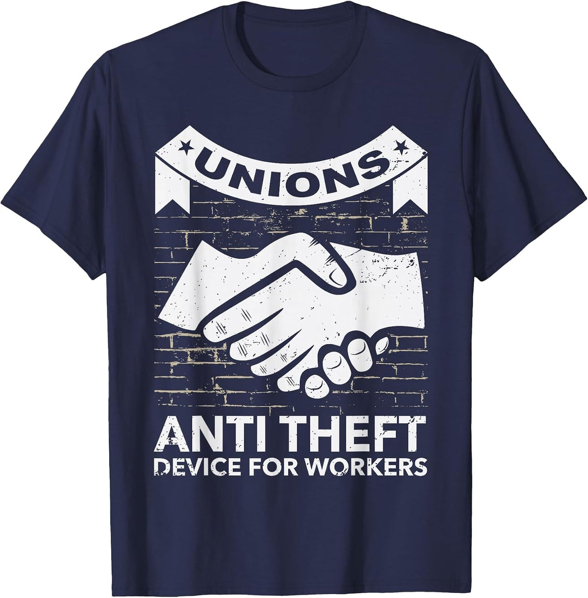 Pro-Union Worker Shirt | Proud Labor Union Workers Tee T-Shirt - Navy Blue