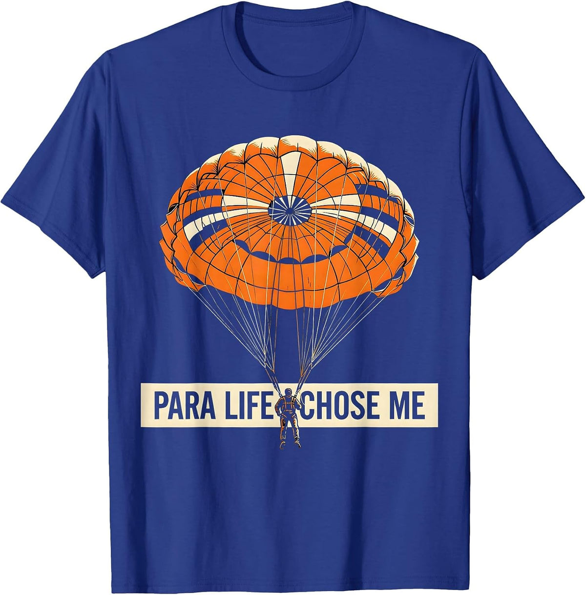 Men's Para Life Chose Me Proud Para Educator Design T-Shirt - Royal Blue