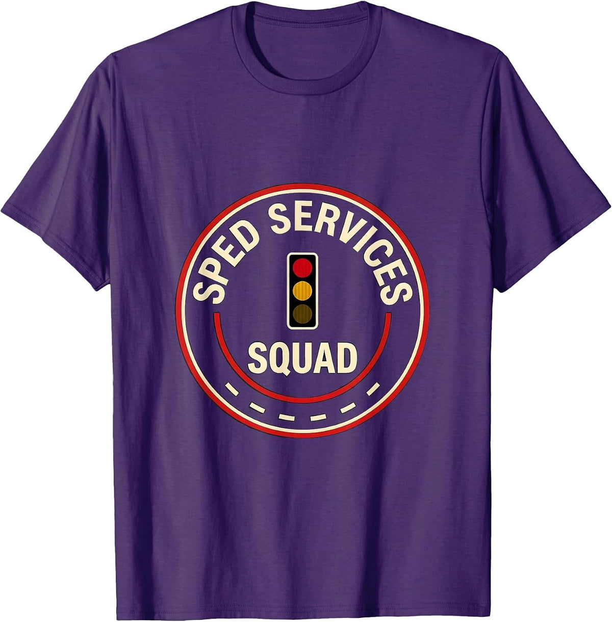 SPED Services Squad Special Education Teacher Team Pride T-Shirt - Purple