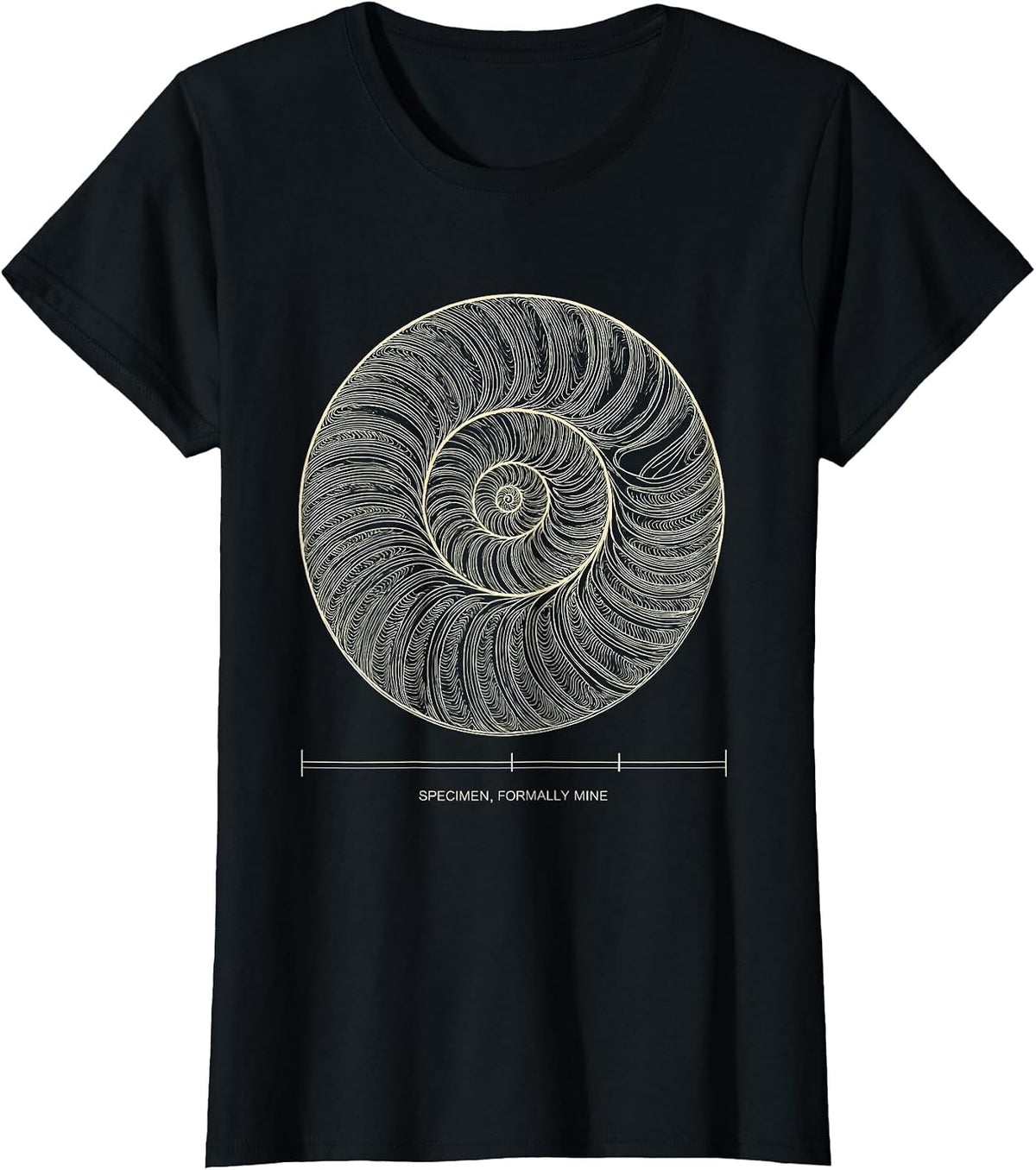 Women's Specimen, Formally Mine Topographic Contour Funny Rock T-Shirt - Black