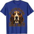 Selective Hearing Since Birth Funny Basset Hound Dog Lover T-Shirt - Royal Blue