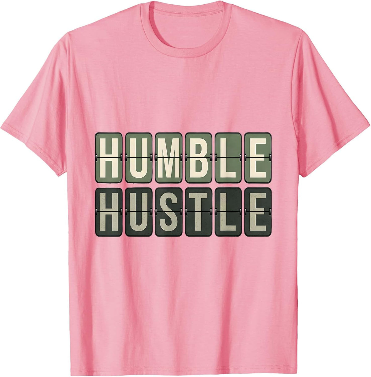 Humble Hustle Funny Gym Rat Gift Cool Humor T-Shirt - Pink