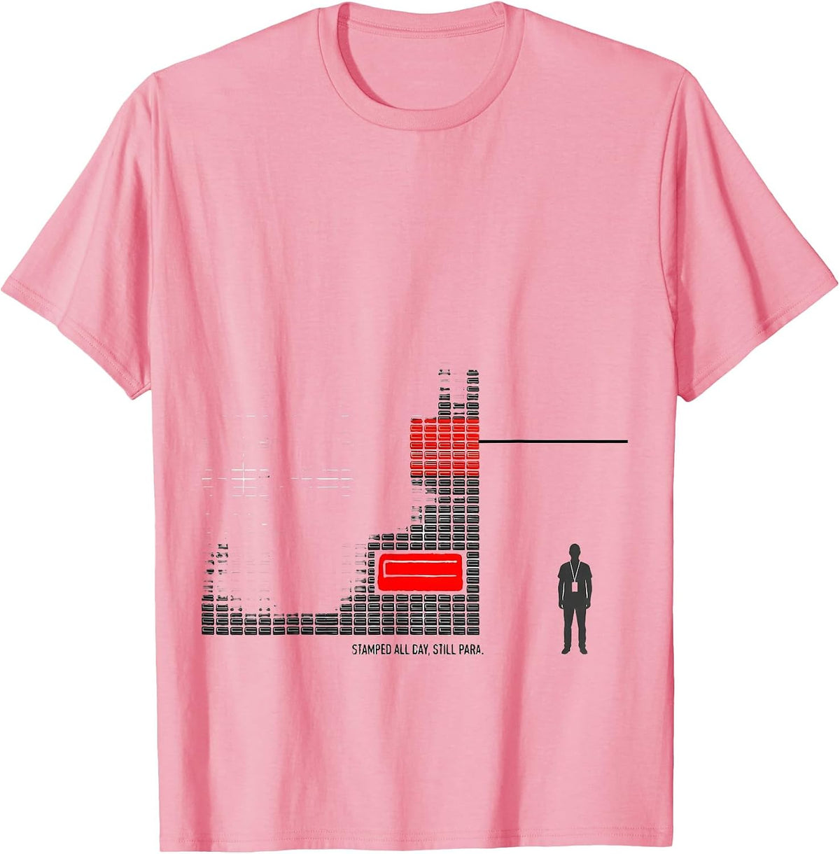 Men's Stamped All Day, Still Para Funny Paraprofessional SPED T-Shirt - Pink