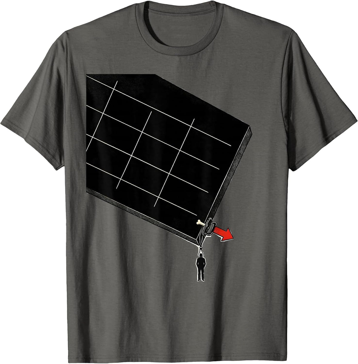 Para Support Monumental Schedule Humor T-Shirt - Asphalt Grey