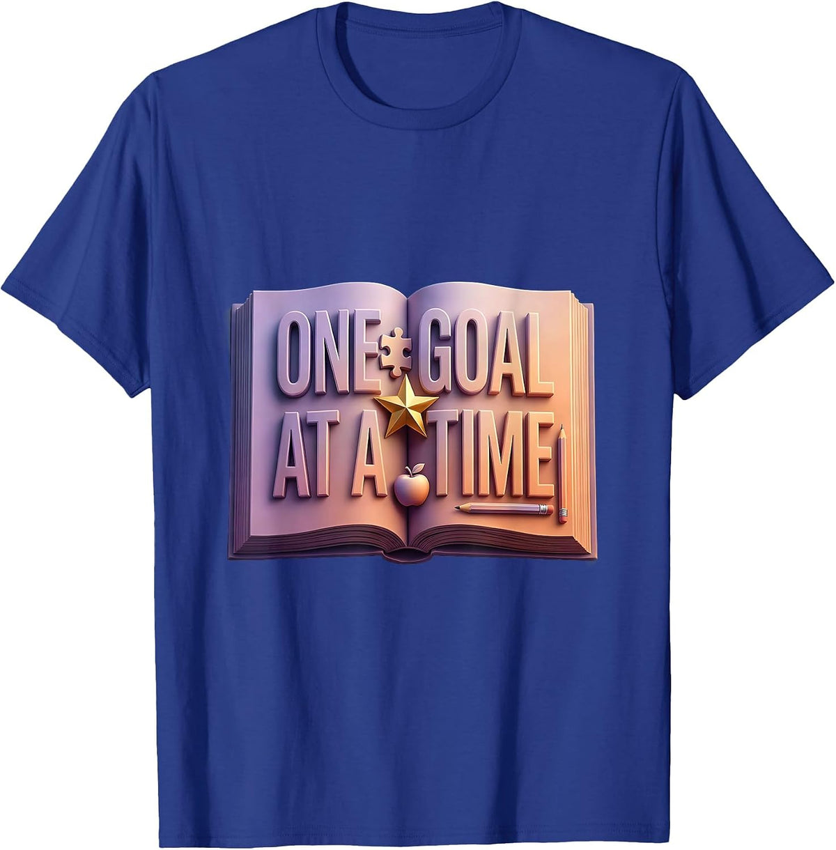 One Goal At A Time Special Education Teacher T-Shirt - Royal Blue