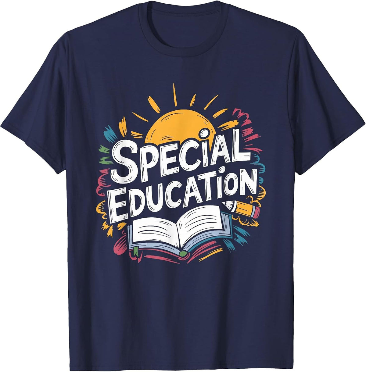 Sped Teacher Special Education Teacher, Special Educator T-Shirt - Navy Blue