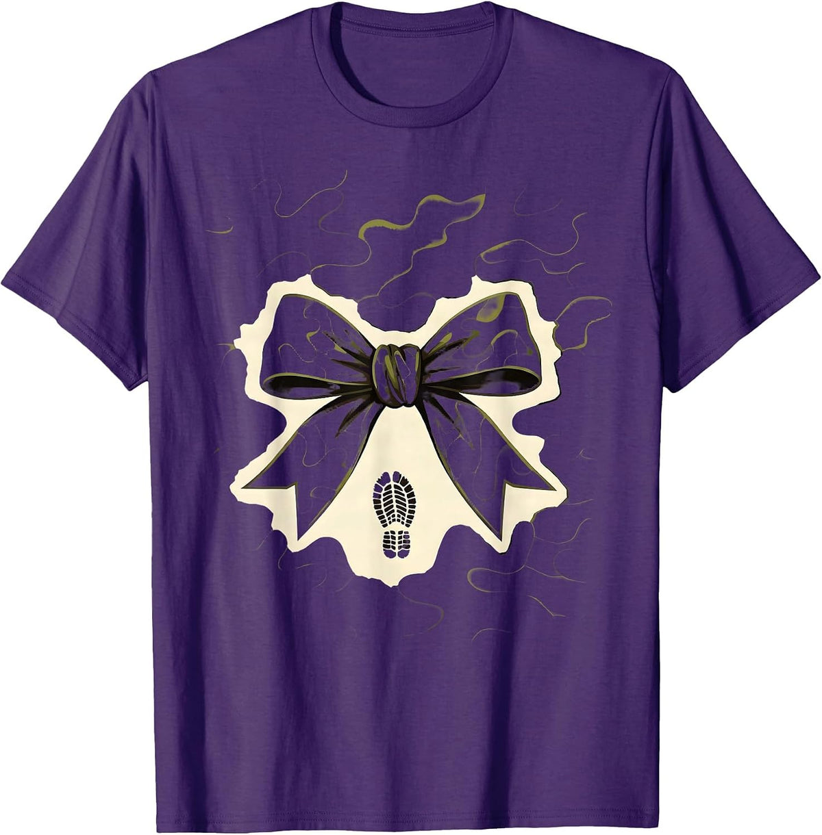 Camo Bow Minimalist Hunting Ol Lady Outdoor Pride T-Shirt - Purple