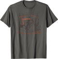 Distressed Tractor Good Vibes and Tractor Rides T-Shirt - Asphalt Grey