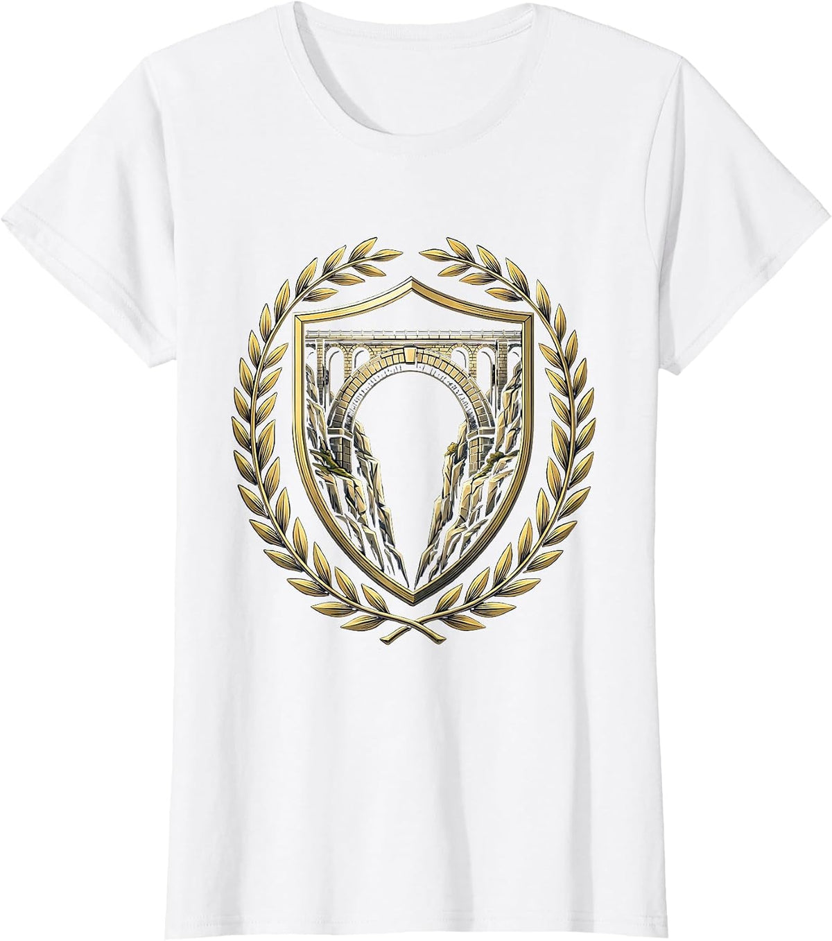 Social Worker Bridge Graphic Design Gift T-Shirt - White