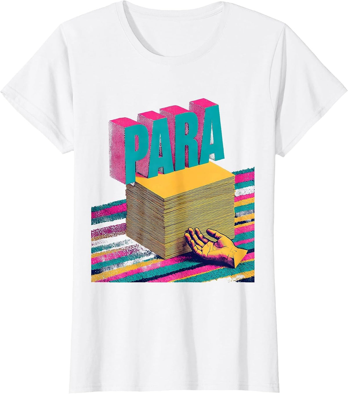 Women's Para Risograph Paraprofessional Paraeducator Teacher Aide T-Shirt - White