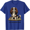Cav Household Staff Funny Cavalier King Charles Spaniel Dog T-Shirt - Royal Blue