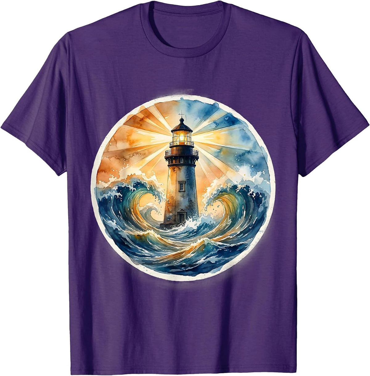 Special Education Teacher Lighthouse Graphic T-Shirt - Purple
