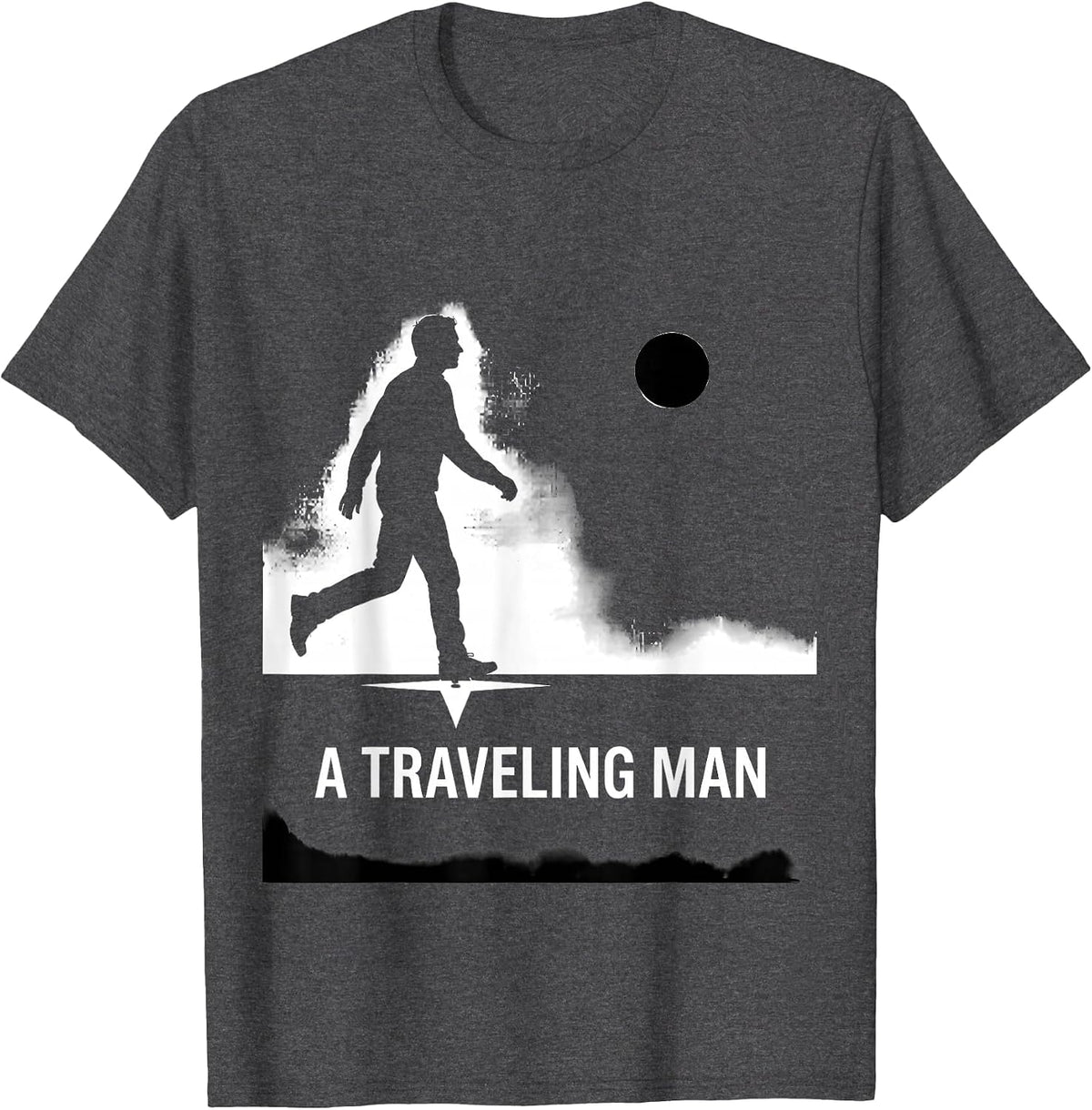 Men's A Traveling Man Freemason Masonic Brotherhood Pride T-Shirt - Dark Heather Grey
