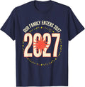 Our Family Enters 2027 Festive New Year Family Party T-Shirt - Navy Blue