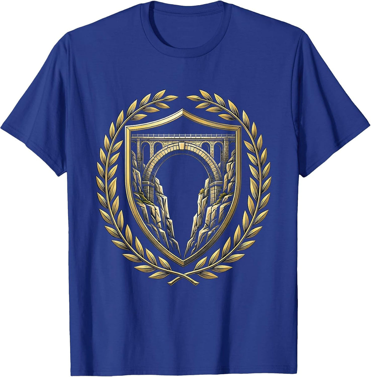 Social Worker Bridge Graphic Design Gift T-Shirt - Royal Blue