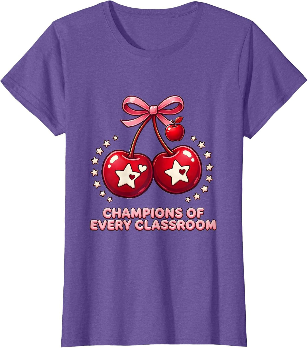 Women's Champions of Every Classroom Special Education Tee T-Shirt - Purple Heather