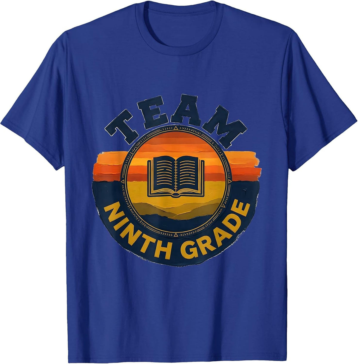 Team Ninth Grade Retro Teacher Back To School T-Shirt - Royal Blue