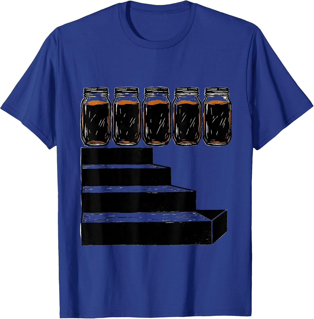 Sweet Tea Mason Jar Southern Pride College Fan T-Shirt - Royal Blue