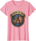 Designing the Dream Labor Day Patriotic Blueprint T-Shirt, Women, Pink, X-Large - As Pictured