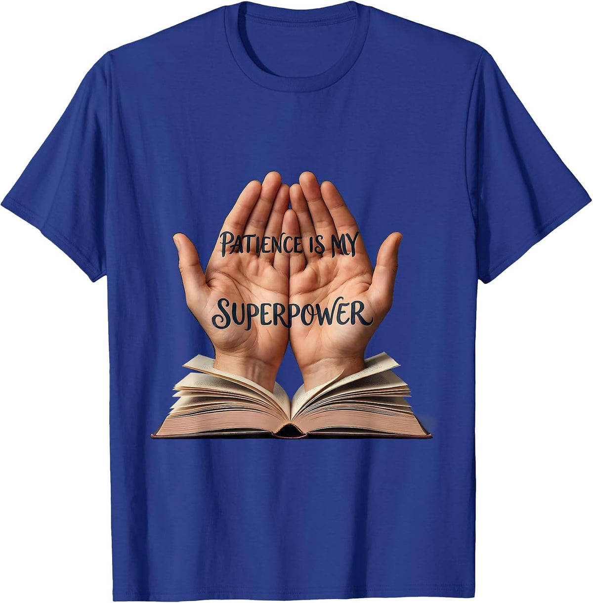 Men's Patience Is My Superpower Special Education Teacher T-Shirt - Royal Blue