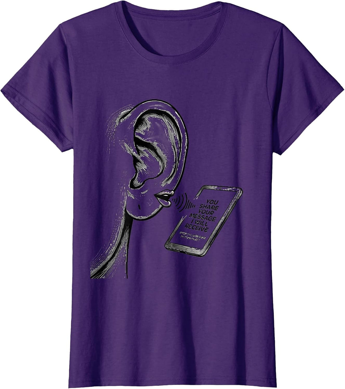 Women's You Share Your Message SLP Speech-Language Pathologist T-Shirt - Purple