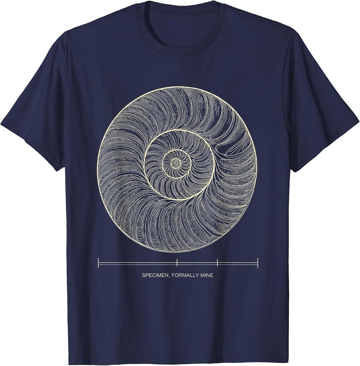 Men's Specimen, Formally Mine Topographic Contour Funny Rock T-Shirt - Navy Blue