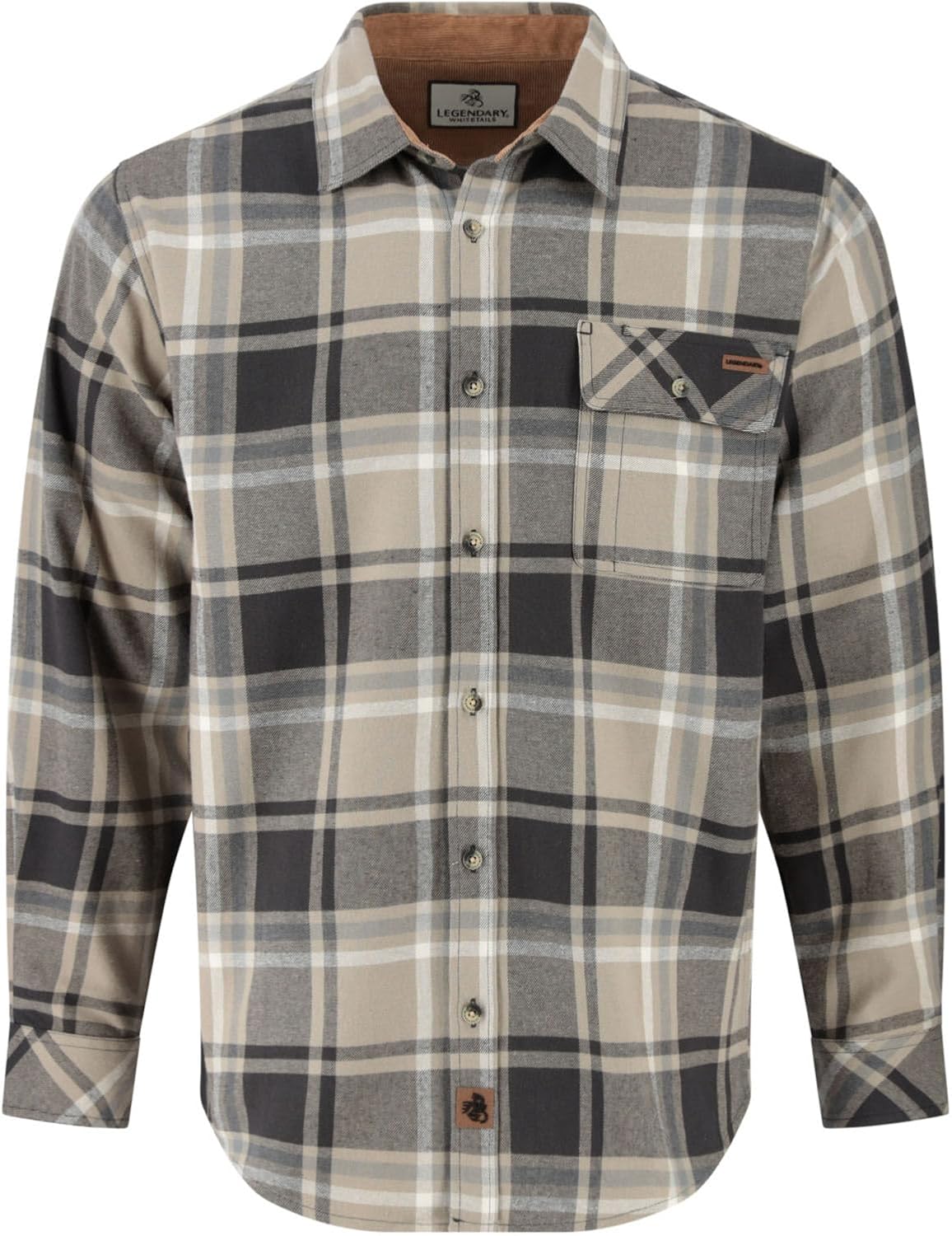 Legendary Whitetails Mens Flannel Long Sleeve Button Down 100% Cotton Shirt - Lone Mountain Plaid