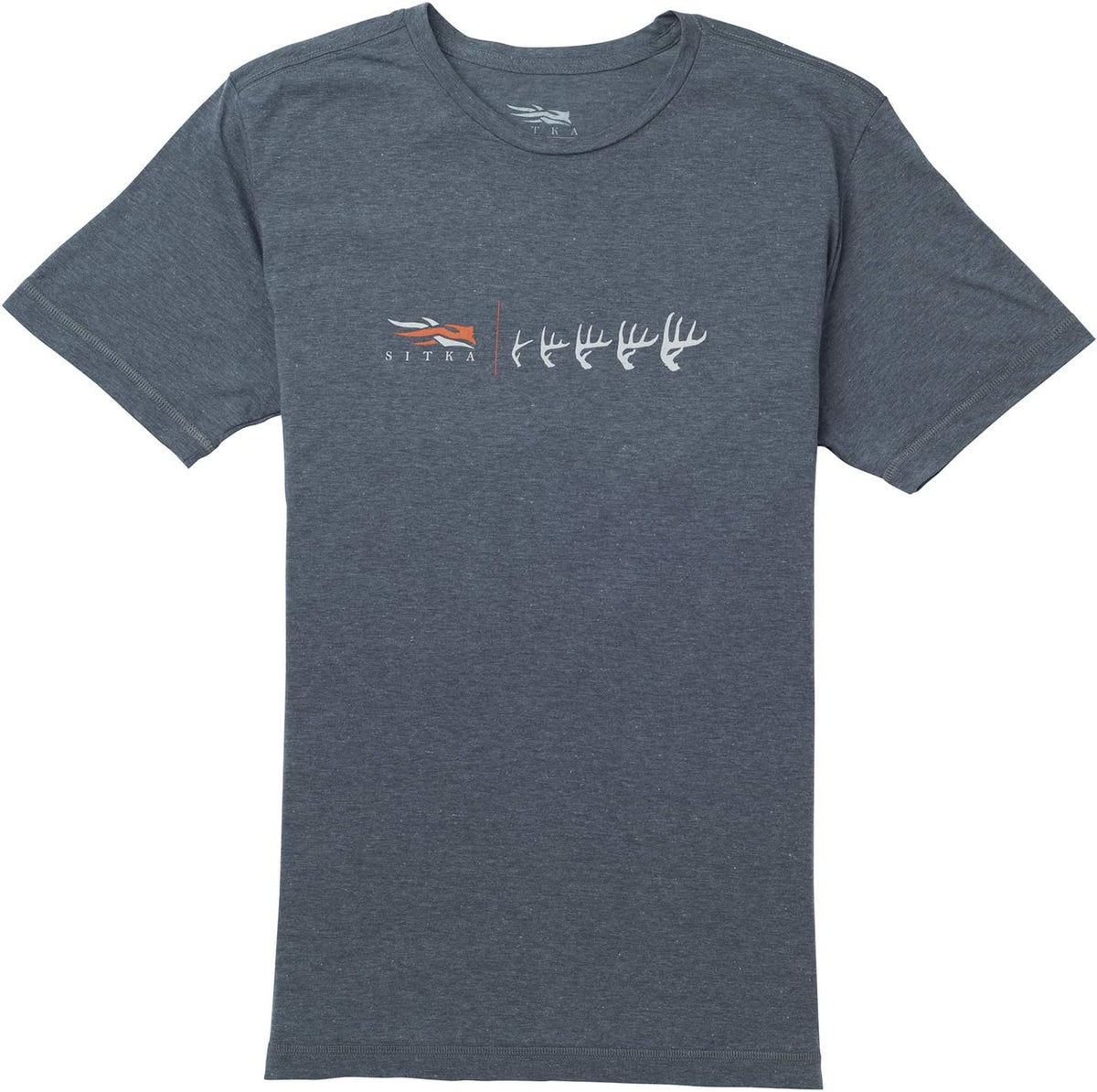 SITKA Antler Evolution Whitetail Tee Short Sleeve Lead Heather XX Large - As Pictured