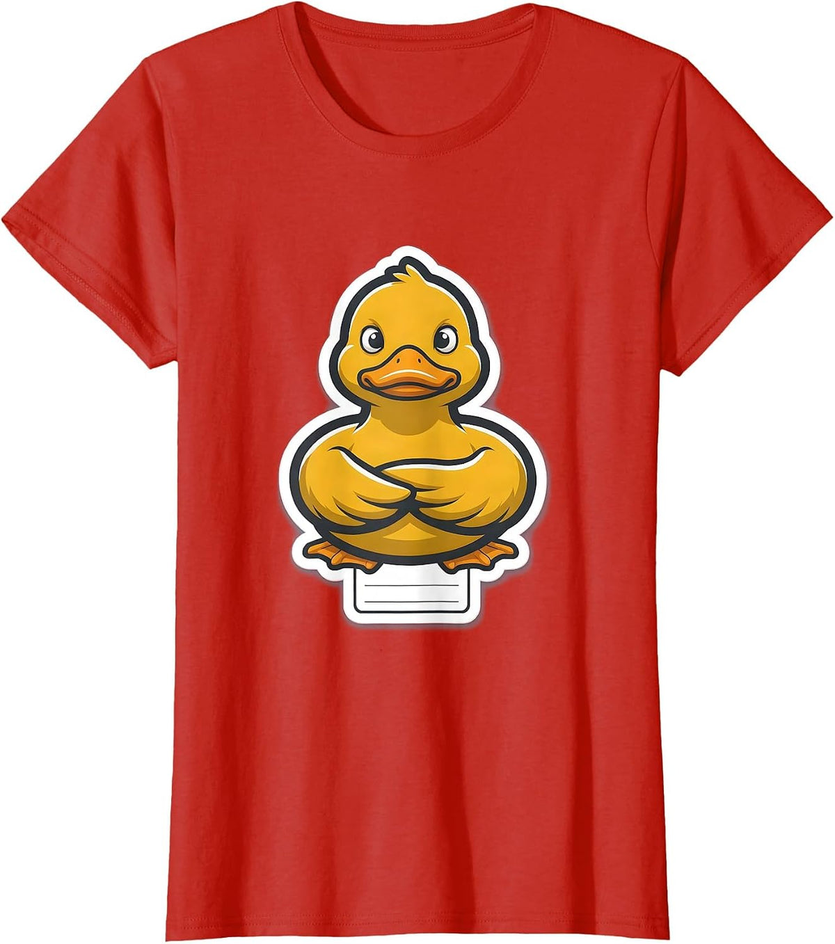 Duck Bust Sarcastic Humor Novelty Gift T-Shirt - Red