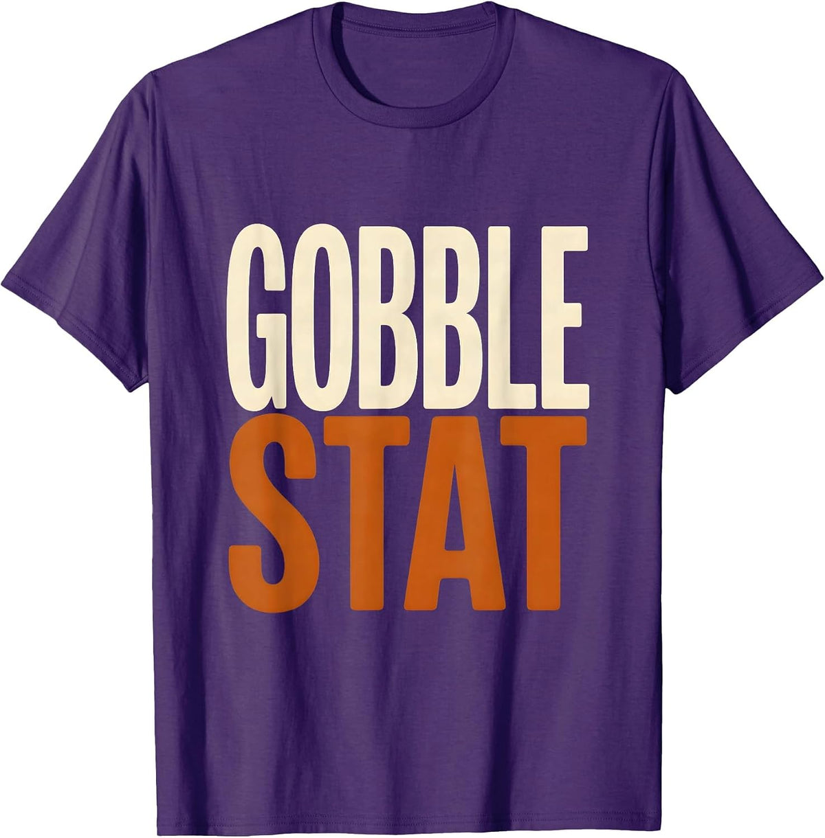 Men's Gobble STAT Funny Nurse Thanksgiving Christmas ICU ER NICU T-Shirt - Purple