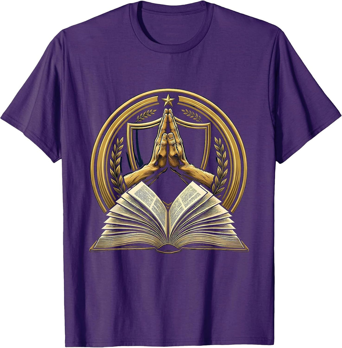 Special Education Teacher High Five Book Graphic T-Shirt - Purple