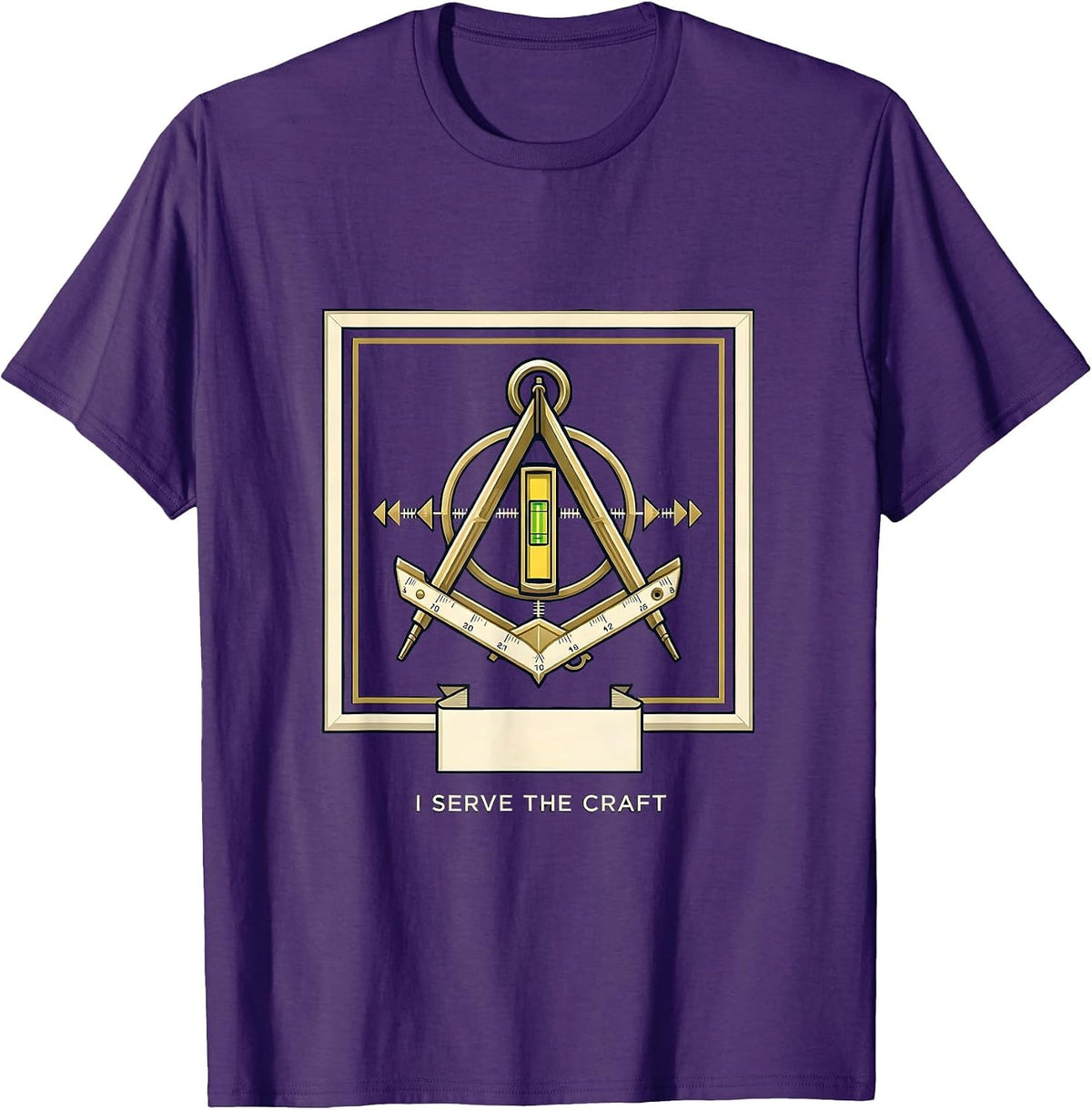 I Serve The Craft Freemason Masonic Brotherhood Pride T-Shirt - Purple