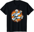 Halloween Skeleton Karate T-Shirt - Black