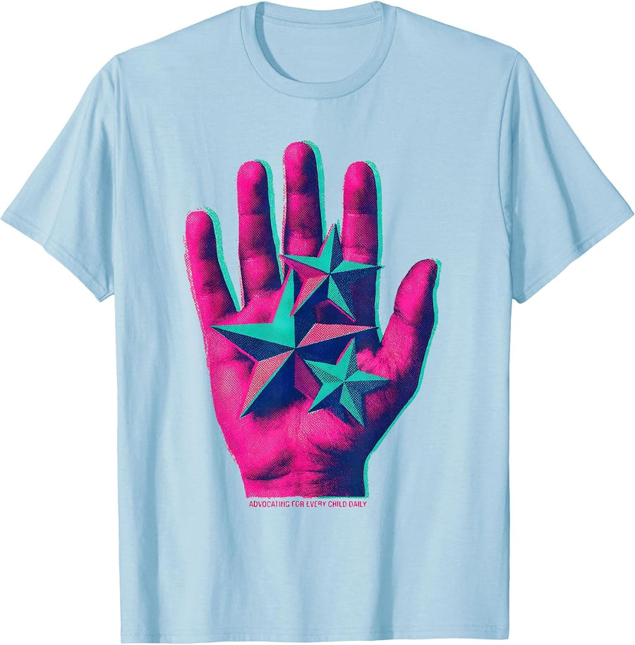 Men's Advocating for Every Child Daily Special Ed Teacher T-Shirt - Baby Blue