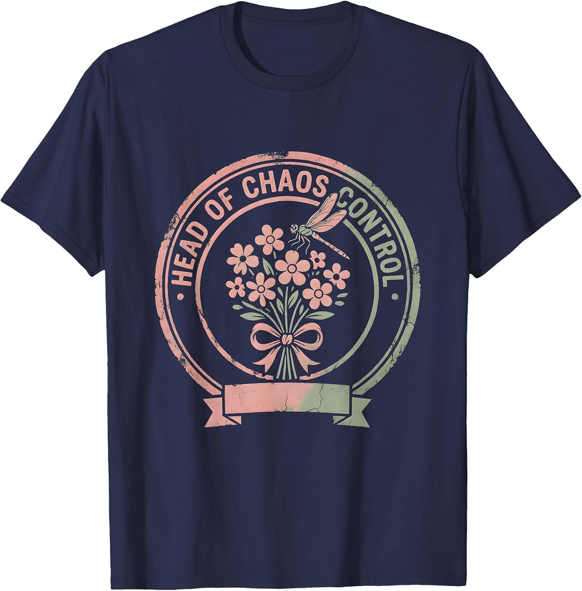 Head of Chaos Control Coordinator Design T-Shirt - Navy Blue