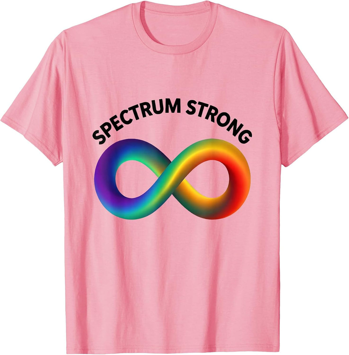 Spectrum Strong Autism Awareness Design T-Shirt - Pink