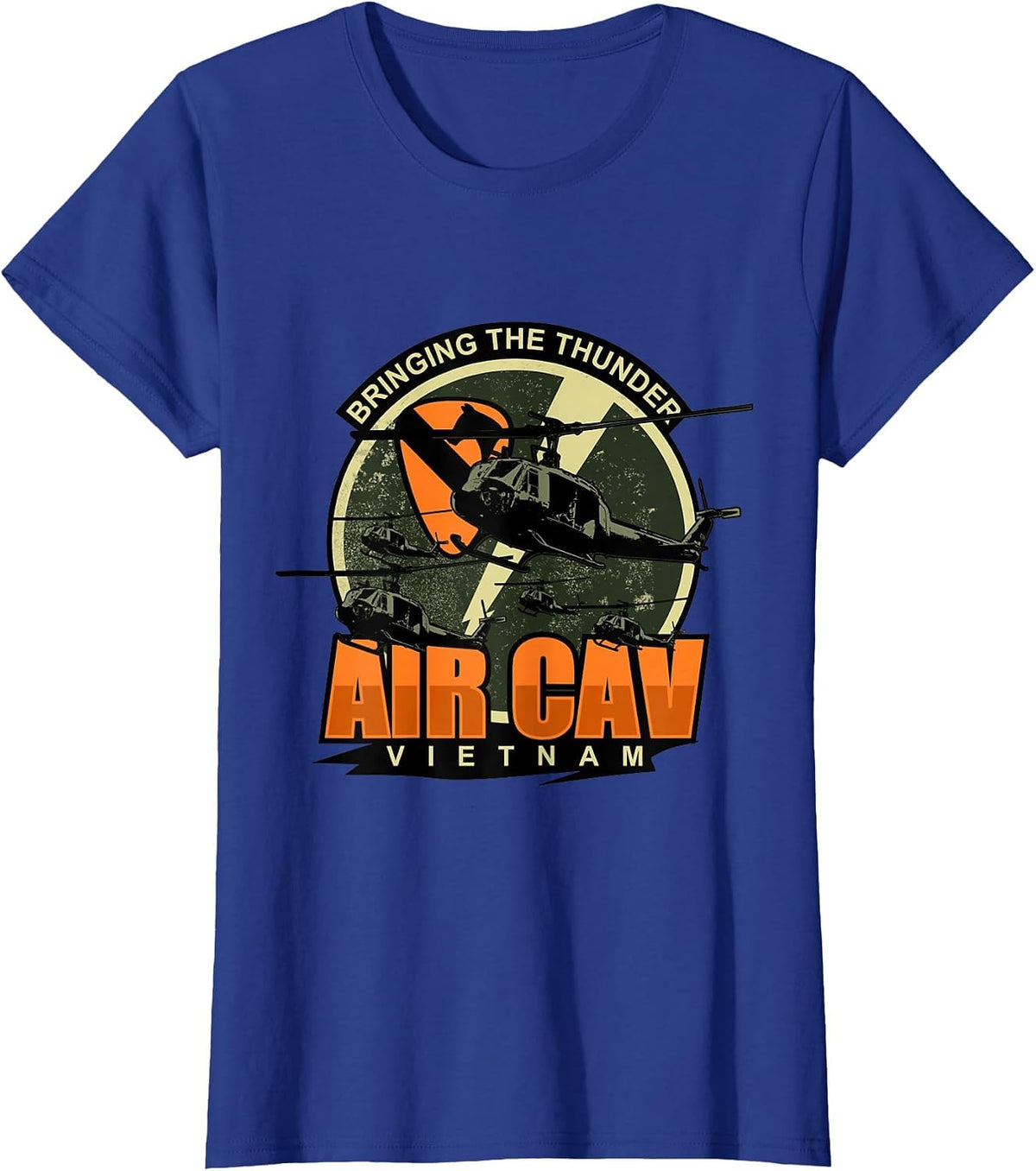 1st Air Cavalry Division Vietnam Veteran Veterans Day Xmas T-Shirt - Royal Blue